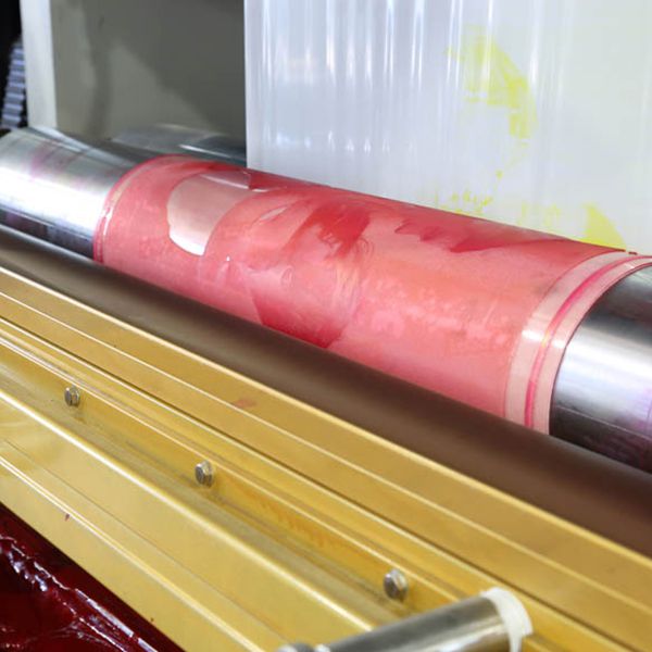 2+1 couleurs ruban de satin Polyester Flexo Impression d'étiquette de la  machine / flexographie